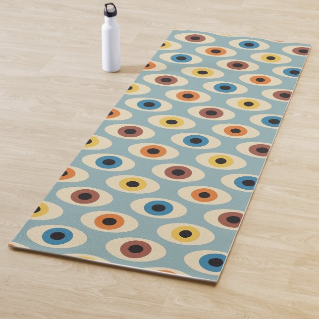Retro Eye Pattern Yoga Mat (In Situ)