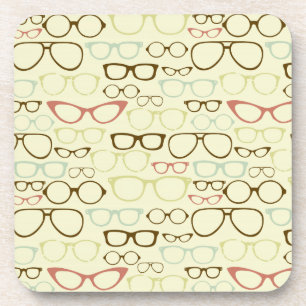 Retro Eyeglass Hipster Coaster