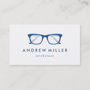 Retro Eyeglasses Stylish Business Card