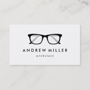 Retro Eyeglasses Stylish Business Card