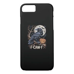 Retro F-Caw-F Bird Crow Funny Crow Bird Cawing Gru iPhone 8/7 Case