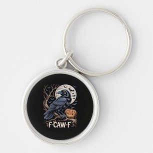 Retro F-Caw-F Bird Crow Funny Crow Bird Cawing Gru Key Ring