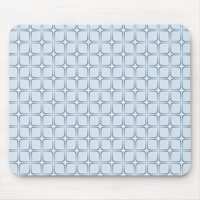 Retro Fab Mousepad, Blue Mouse Pad (Front)