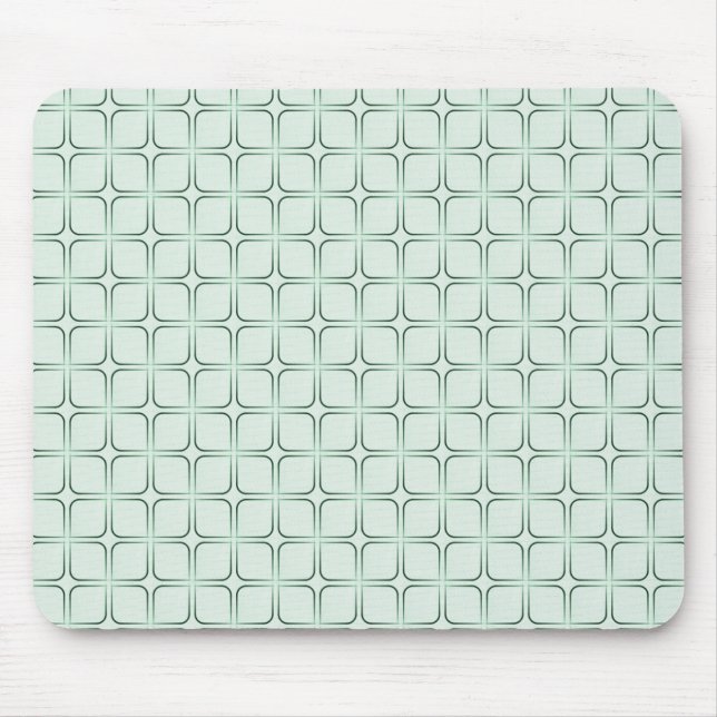 Retro Fab Mousepad, Green Mouse Pad (Front)