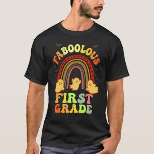 Retro FABOOLOUS 1ST GRADE TEACHER Costume This Is T-Shirt