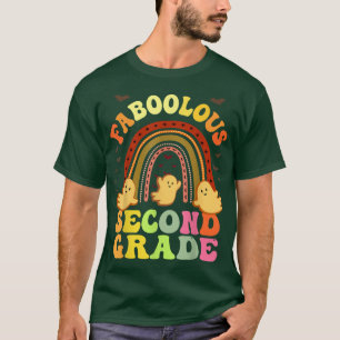 Retro FABOOLOUS 2ND GRADE TEACHER Costume This Is  T-Shirt