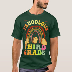 Retro FABOOLOUS 3RD GRADE TEACHER Costume This Is  T-Shirt