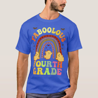 Retro FABOOLOUS 4TH GRADE TEACHER Costume This Is  T-Shirt