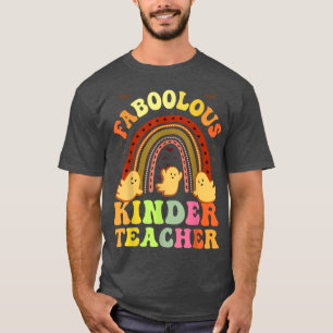 Retro FABOOLOUS KINDER TEACHER Costume This Is My T-Shirt