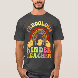 Retro FABOOLOUS KINDER TEACHER Costume This Is My  T-Shirt