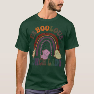 Retro FABOOLOUS LUNCH LADY Costume This Is My Scar T-Shirt