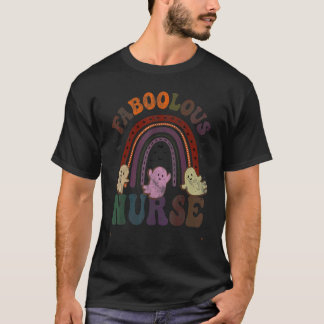 Retro FABOOLOUS NURSE Costume This Is My Scary Vib T-Shirt