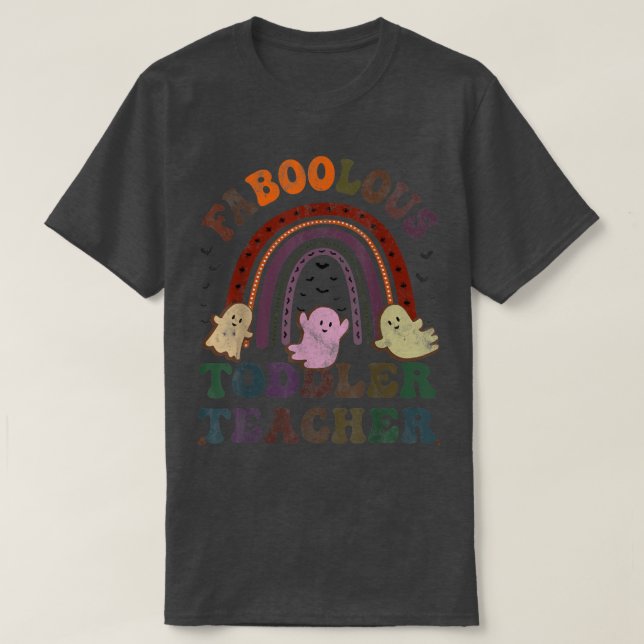 Retro FABOOLOUS TODDLER TEACHER Costume This Is My T-Shirt (Design Front)