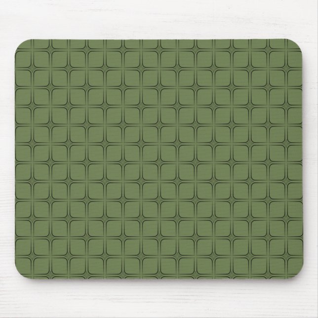 Retro Fabulous Mousepad, Clover Green Mouse Pad (Front)
