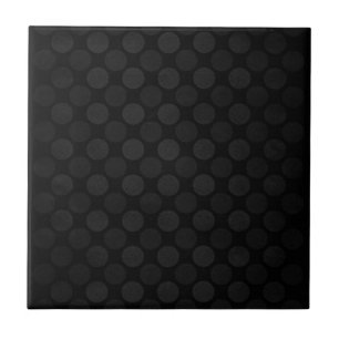 Retro faded black circles pattern ceramic tile