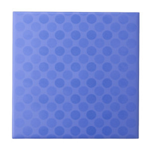 Retro faded blue circles pattern ceramic tile