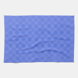 Retro faded blue circles pattern tea towel