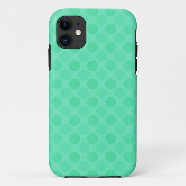 Retro faded green circles pattern Case-Mate iPhone case (Back)