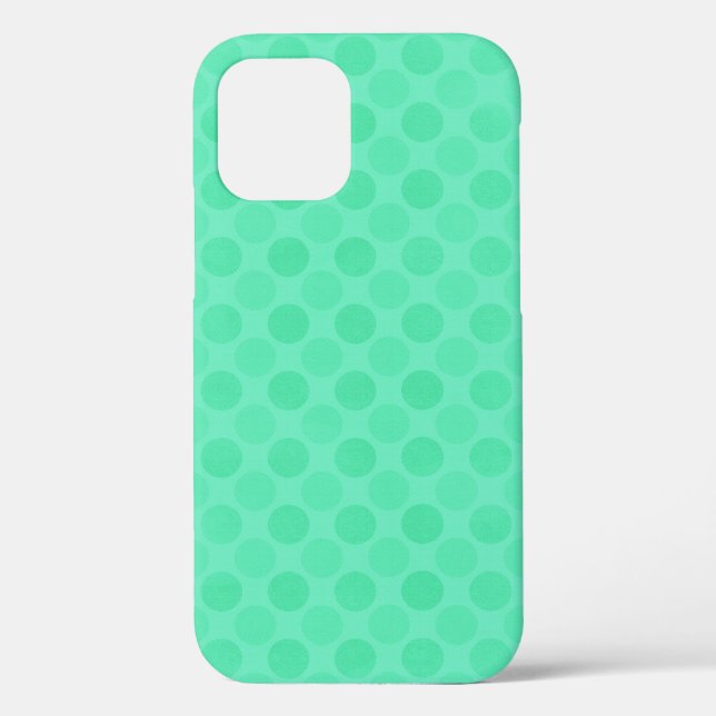 Retro faded green circles pattern Case-Mate iPhone Case (Back)
