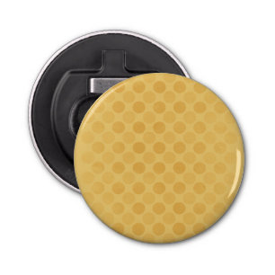 Retro faded yellow circles pattern bottle opener