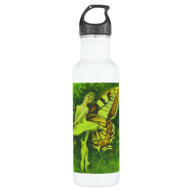 Retro Fairy Dancer Water Bottle (Front)