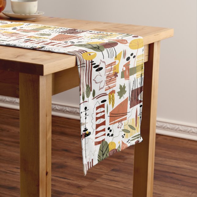 Retro Fall A Go-Go Long Table Runner (In Situ)