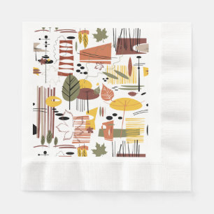 Retro Fall A Go-Go Napkin