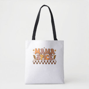 Retro Fall Pumpkin Autumn Thanksgiving Family Mama Tote Bag