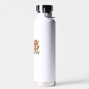 Retro Fall Pumpkin Autumn Thanksgiving Family Mama Water Bottle