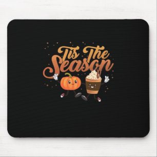 Retro Fall Tis The Season Mouse Pad