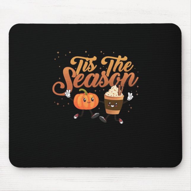Retro Fall Tis The Season Mouse Pad (Front)