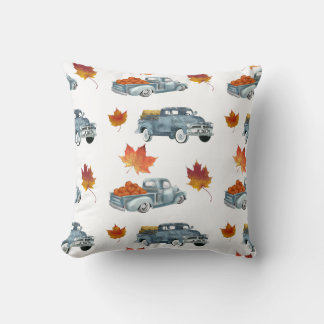 Retro Fall Trucks Cushion