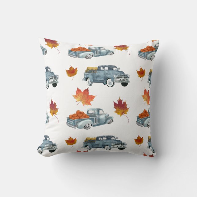 Retro Fall Trucks Cushion (Front)