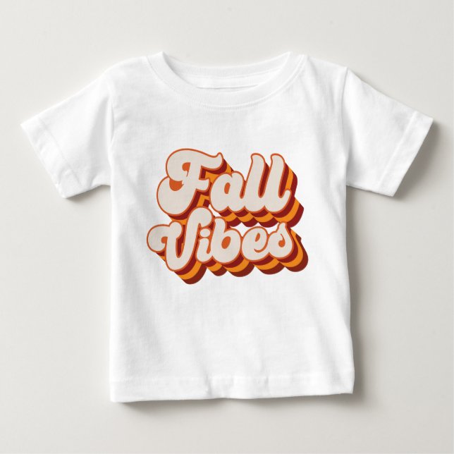 Retro Fall Vibes Baby T-Shirt (Front)
