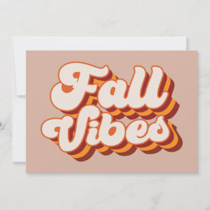 Retro Fall Vibes Card
