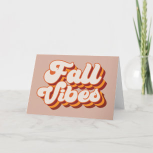 Retro Fall Vibes Card