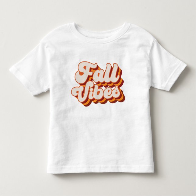 Retro Fall Vibes Toddler T-Shirt (Front)