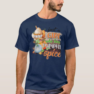 Retro Fall Womens Funny Pumpkin Spice Autumn Lover T-Shirt
