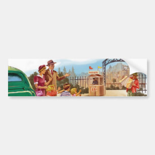 Retro Family Bumper Sticker