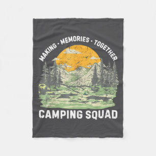 Retro Family Camng Crew Est 2025 Camper Camp Camng Fleece Blanket