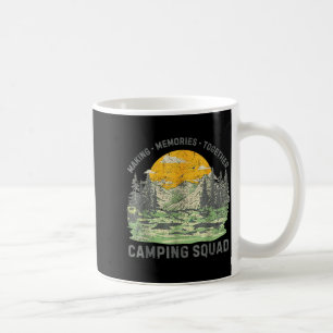 Retro family camping crew est 2025 camper camp coffee mug
