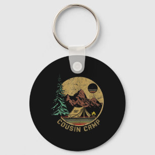 Retro Family Camping Summer Vacation Crew Cousin C Key Ring
