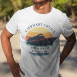 Retro Family Cruise Trip Personalised Matching T-Shirt<br><div class="desc">Matching retro cruise ship retro design personalised for the whole family on a well deserved vacation. Would look great in the family photos and makes a great keepsake. Simply add your family name,  the departure port and destination or add the year of the cruise by clicking the "Personalise" button.</div>