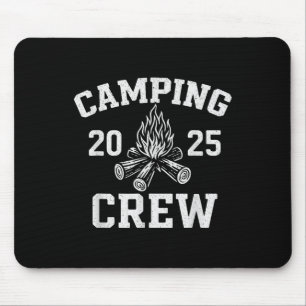 Retro Family Matching Camping Crew 2025 Mouse Pad