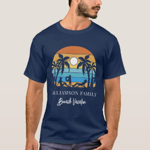 Retro Family Summer Beach Vacation T-Shirt