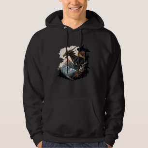 Retro Fantasy Dragon 1 Hoodie