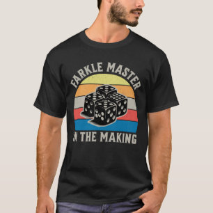 Retro Farkle Master In The Making Dice Game Lover T-Shirt