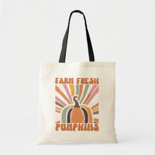 Retro Farm Fresh Pumpkins Tote Bag