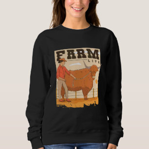 Retro Farm Sunset Sweatshirt