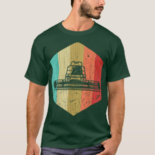Retro Farmer Tractor Vintage Farmer Tractor Silhou T-Shirt